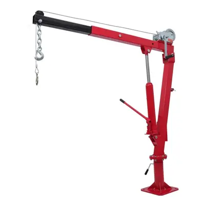 Portable Truck Crane Hoist Deer Lift Winch Hydraulic Hand Pump One Ton