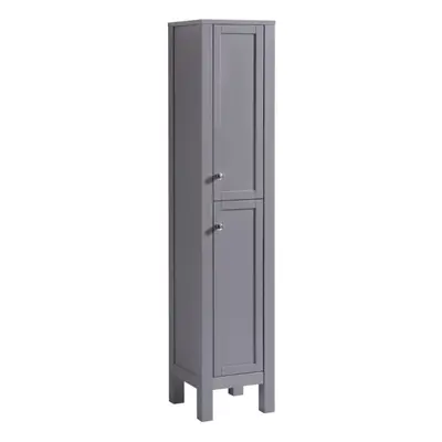 NRG 1600mm Traditional Tall Cabinet Cupboard Floor Standing Storage Furniture Unit Matte Grey