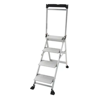 0.9m PREMIUM JUMBO Folding Step Ladders Tread Anti Slip Aluminium Safety Steps