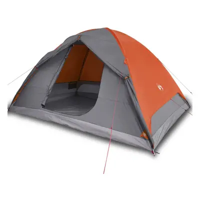 vidaXL Camping Tent Dome 6-Person Dome Tent Lightweight Tent Orange Waterproof