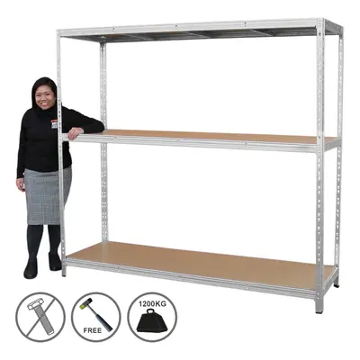 Heavy Duty Racking Garage Warehouse Storage Shelving Unit Steel Shelves | 1200kg