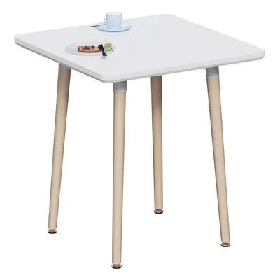 (White, Seater) Batley Home Kitchen Square Wood Dining Table