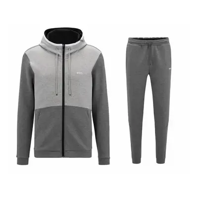 (XL) Hugo Boss Saggy Hooded Tracksuit Grey