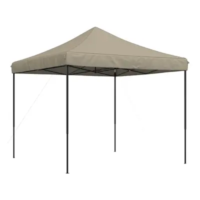 (taupe, without sidewall) vidaXL Foldable Tent Canopy Patio Pavilion Gazebo Pop up Tent Marquee 