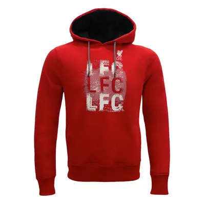 (Medium) Liverpool FC Mens Hoody Fleece LFC Graphic OFFICIAL Football Gift