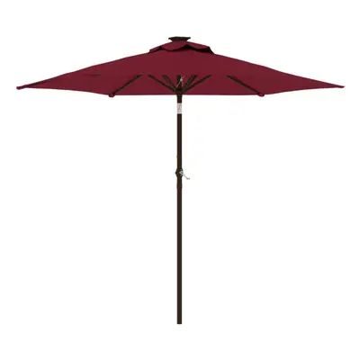 (bordeaux red) vidaXL Garden Parasol with Steel Pole Patio Umbrella Sun Parasol Bordeaux Red