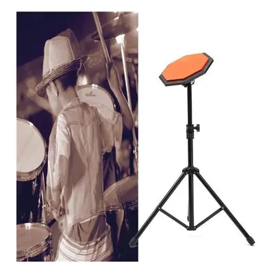 8'' 21cm Rubber Dumb Drum Practice Pads Set with Stand