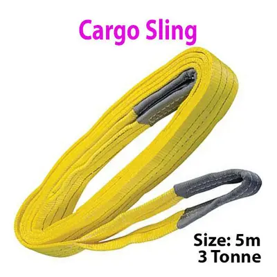 5m Tonne (3000KG) Flat Webbing Strong Cargo Sling Lifting Crane Hoist Strap