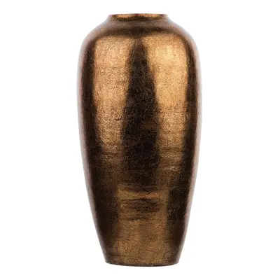 Decorative Vase LORCA Ceramic Golden Brown