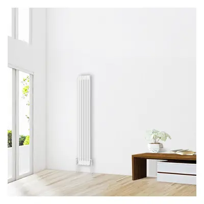 (1800 x 290mm-2 Column) NRG Traditional White Bathroom Cast Iron Radiator