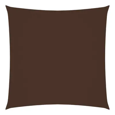 vidaXL Sunshade Sail Oxford Fabric Square 4x4 m Brown Patio Sunscreen Canopy