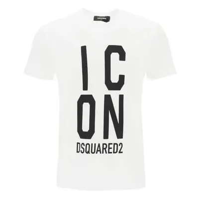 (XXL) Dsquared2 Bold Icon Logo Cool Fit White T-Shirt