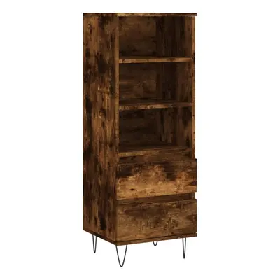 (smoked oak) vidaXL Highboard Sideboard Tall Storage Cabinet Side Cabinet Engineered Wood