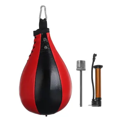 (Red, Pear Shape) Punching Ball Inflatable Boxing Pear Shape Exercise Speed Bag Double End Boxin