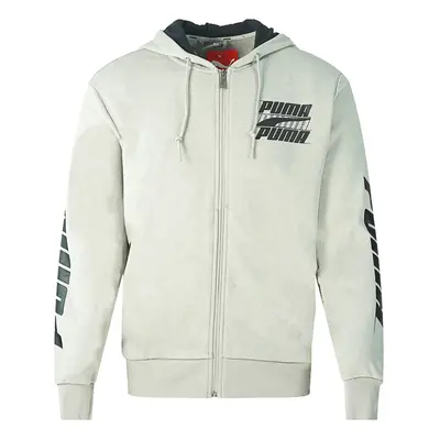 Puma Rebel Bold Zip Grey Hoodie