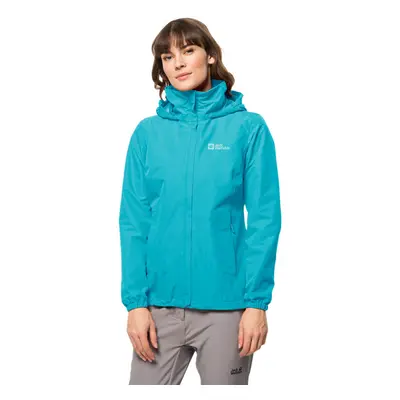 (XS, Scuba) Jack Wolfskin Womens Stormy Point 2L Windproof Waterproof Jacket