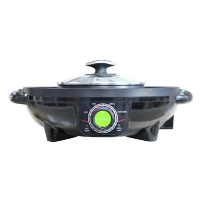 1300W Electric Grill with Hot Pot from Non-stick Gear Adjustment