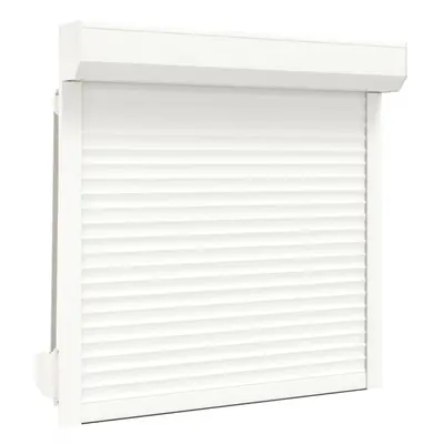 vidaXL Roller Shutter Heavy Duty Aluminium 100x100cm White Window Blind Shade