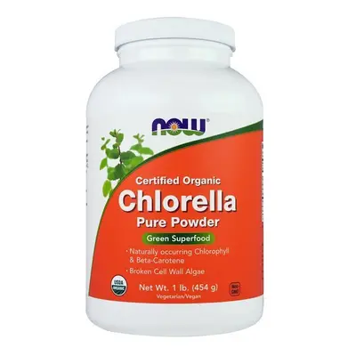 Now Foods, Certified Organic Chlorella, Pure Powder, lb (454 g)