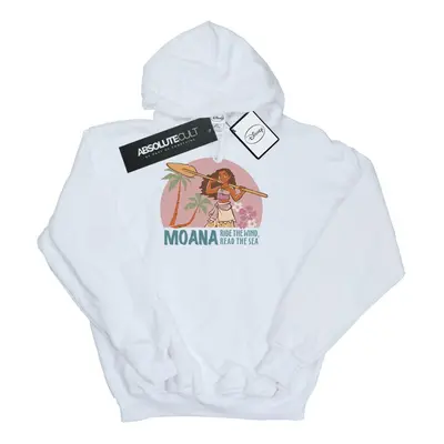 (5-6 Years, White) Disney Girls Moana Read The Sea Hoodie