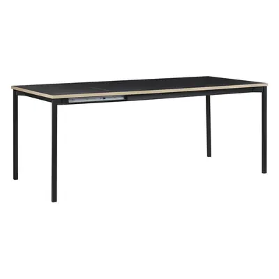 Extending Dining Table AVIS 140/190 cm cm Black