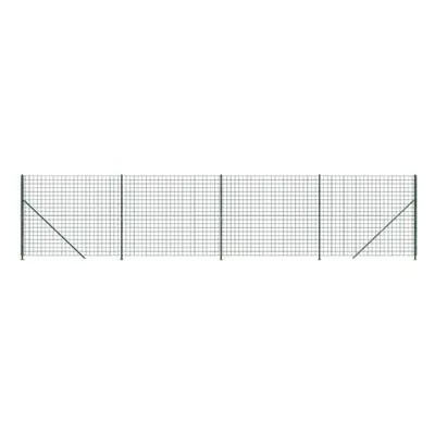 (green, 2.2 x m/ pcs) vidaXL Wire Mesh Fence Garden Wire Fencing Mesh Outdoor Fence with flange