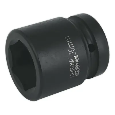 36mm Forged Impact Socket - Inch Sq Drive - Chromoly Impact Wrench Socket