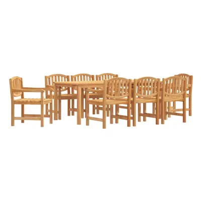 (8x chair + table, cm table length) vidaXL Garden Dining Set Outdoor Table and Chairs Piece Soli