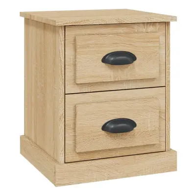 (sonoma oak, pcs) vidaXL Bedside Cabinet Side Table Nightstand Side Cabinet Engineered Wood