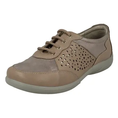 (Grey, UK 4) Ladies Padders Lace Up Shoes Harp