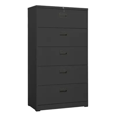 vidaXL Filing Cabinet Anthracite Steel Office File Storage Cabinet Lockable