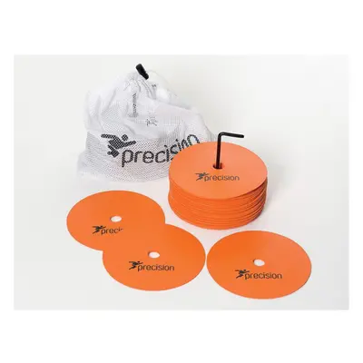 20 PACK 15cm ORANGE Flat Rubber Pitch Marker Discs - Ultra Slim Outdoor Sports