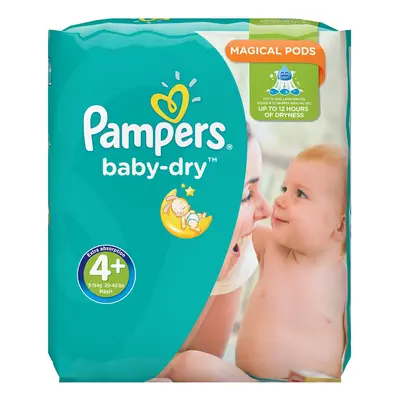 Pampers Baby-Dry Even Drier Nappies Monthly Saving Pack - Size 4+, Pack of