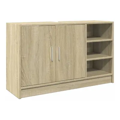 vidaXL Sink Cabinet Vanity Unit Storage Cupboard Sonoma Oak Engineered Wood