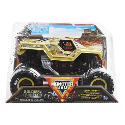 Monster Jam, Official Soldier Fortune Monster Truck, Collector Die-Cast Vehicle, 1:24 Scale, Kid