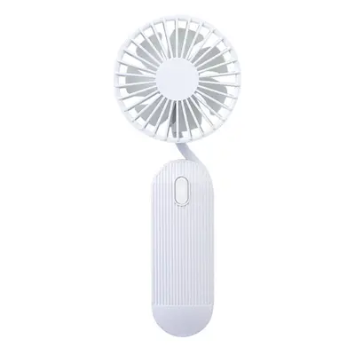 (White) 2000mAh USB Portable Fan Hanging Neck Fan Rechargeable Mini Sports Fans Gears Adjustable