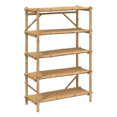 vidaXL 5-Layer Shelf Displaying Storage Shelf Organiser Storage Rack Bamboo