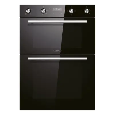 Built-In Double Oven, Black, Statesman BDM373BL