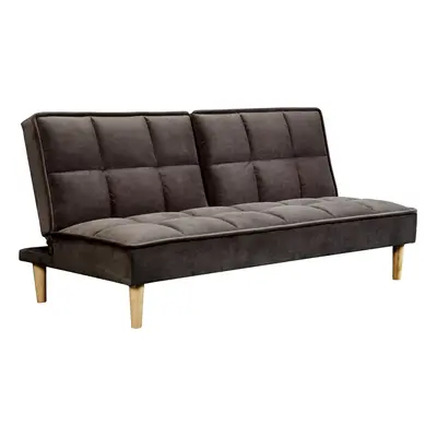 (Brown) Manhattan Stylish Seater Velvet Sofa Bed