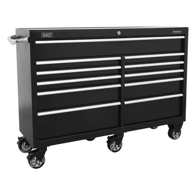 1430 x x 1050mm Drawer BLACK Portable Tool Chest Locking Mobile Storage