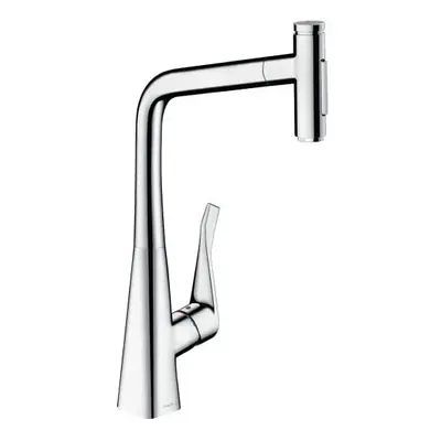 hansgrohe Metris Select M71 Kitchen tap with pull-out spray, chrome