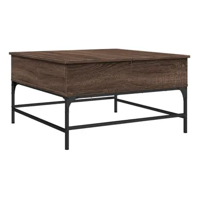 vidaXL Coffee Table End Table Sofa Table Brown Oak Engineered Wood and Metal