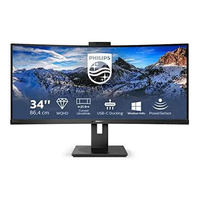 Philips P-line 346P1CRH - LED monitor - curved - 34" - x WQHD @ Hz - VA - cd/m - 3000:1 - ms - H