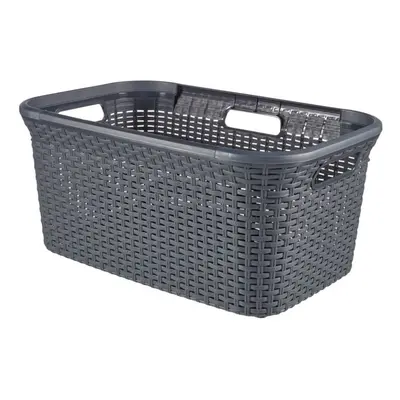 (Anthracite, 45L) Curver 1/2x Laundry Basket Style Clothes Hamper Laundry Hamper Multi Colours