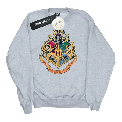 (5XL, Sports Grey) Harry Potter Mens Hogwarts Crest Gold Ink Sweatshirt