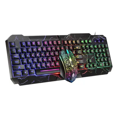 104 Keys Gaming Keyboard RGB Backlight Wired Mechanical Feeling Keyboard and DPI RGB Gaming Mous