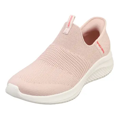 (8) Skechers Slip-ins Ultra Flex 3.0 Vegan Womens Fashion Trainers in Rose