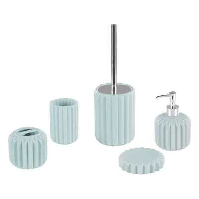 5-Piece Bathroom Accessories Set GORBEA Ceramic Blue