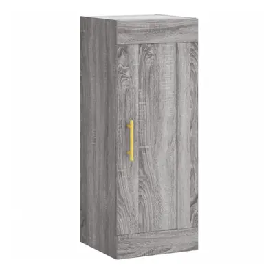 (grey sonoma) vidaXL Wall Mounted Cabinet Storage Cabinet Side Cabinet White Engineered Wood