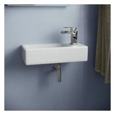 Wall Hung Right Handed Cloakroom 360mm Basin Sink